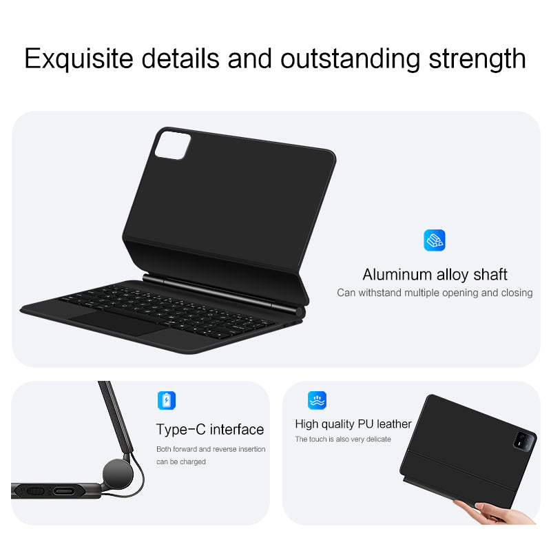 For Xiaomi Pad 6 Stand Tablet Case Protective Cover with Bluetooth Touchpad Keyboard For Xiaomi Pad 6 Stand Tablet Case Protective Cover with Bluetooth Touchpad Keyboard